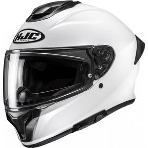 Cască integrală pentru motocicletă HJC C71 Solid, alb perlat