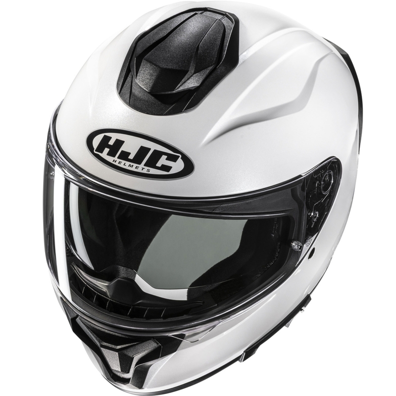 Cască integrală pentru motocicletă HJC C71 Solid, alb perlat