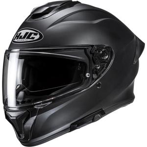 Cască integrală pentru motocicletă HJC C71 Solid semi-plată neagră