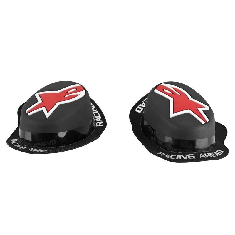 Alpinestars GP Rain negru și roșu glisante pentru genunchi