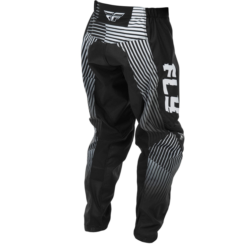 Pantaloni Motocross FLY Racing pentru Copii - USA F-16 Negru-Alb