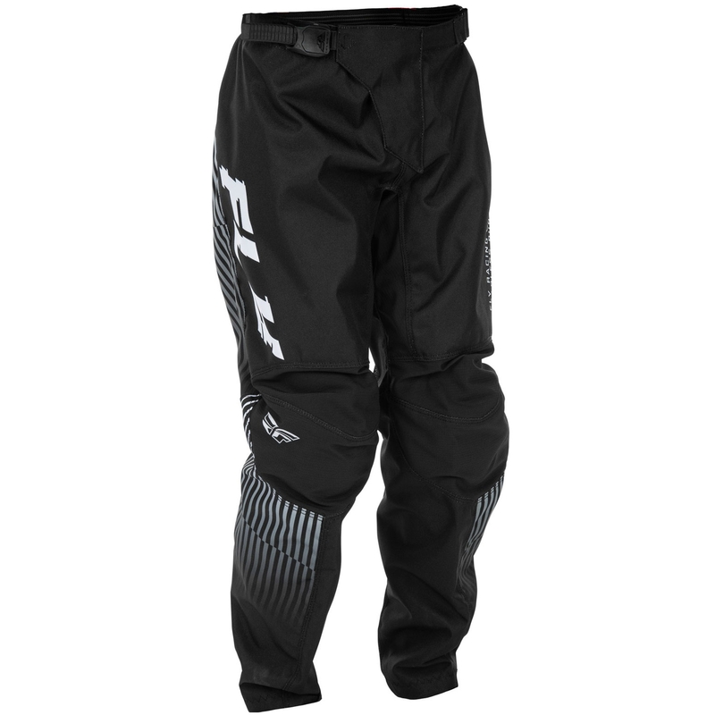 Pantaloni Motocross FLY Racing pentru Copii - USA F-16 Negru-Alb