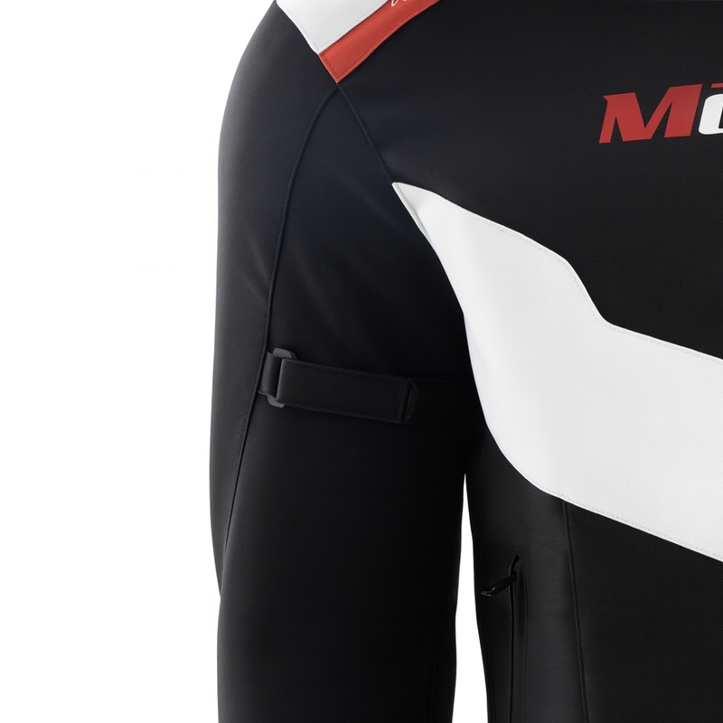 Geacă de motocicletă Motozem Team 2 negru-alb