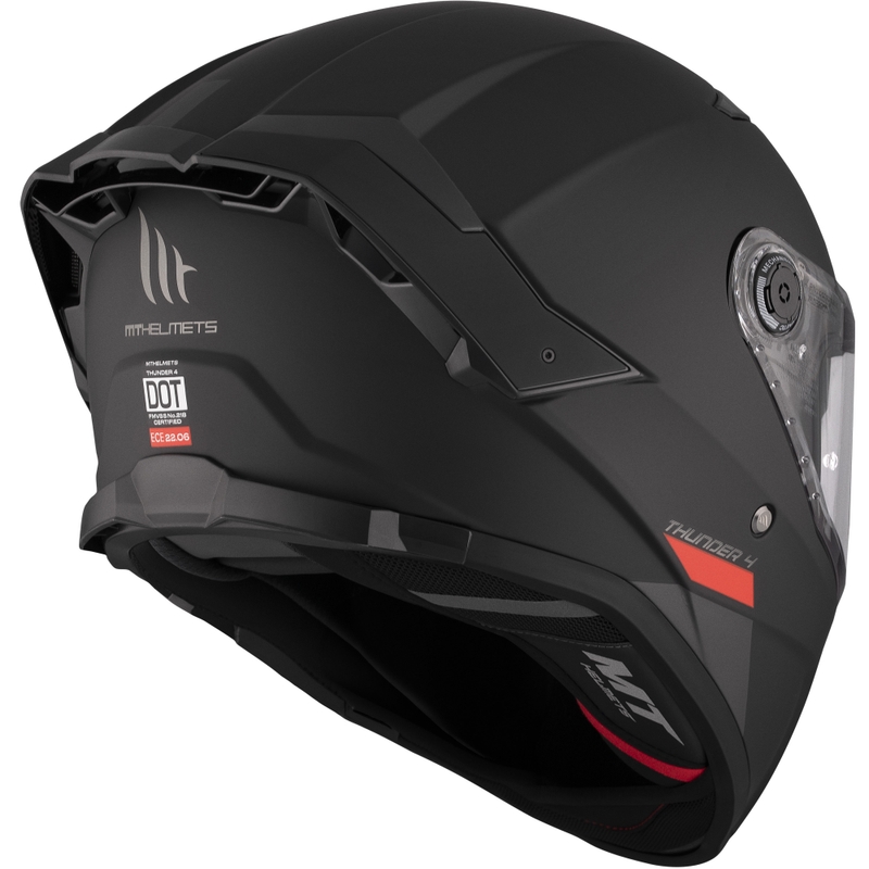 Cască integrală pentru motocicletă MT FF118SV Thunder 4 SV negru mat