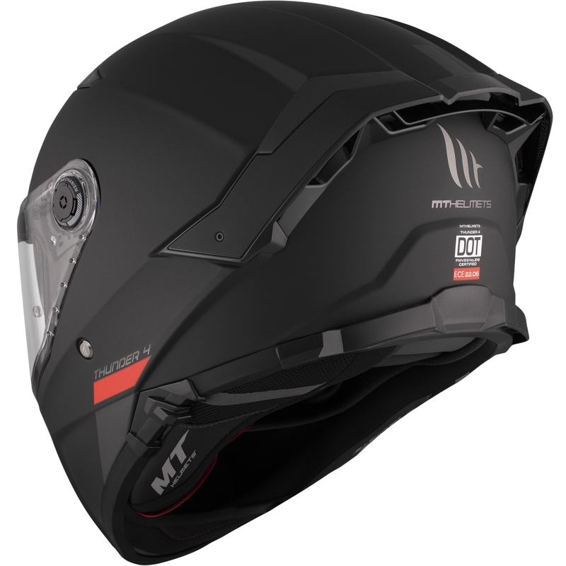 Cască integrală pentru motocicletă MT FF118SV Thunder 4 SV negru mat