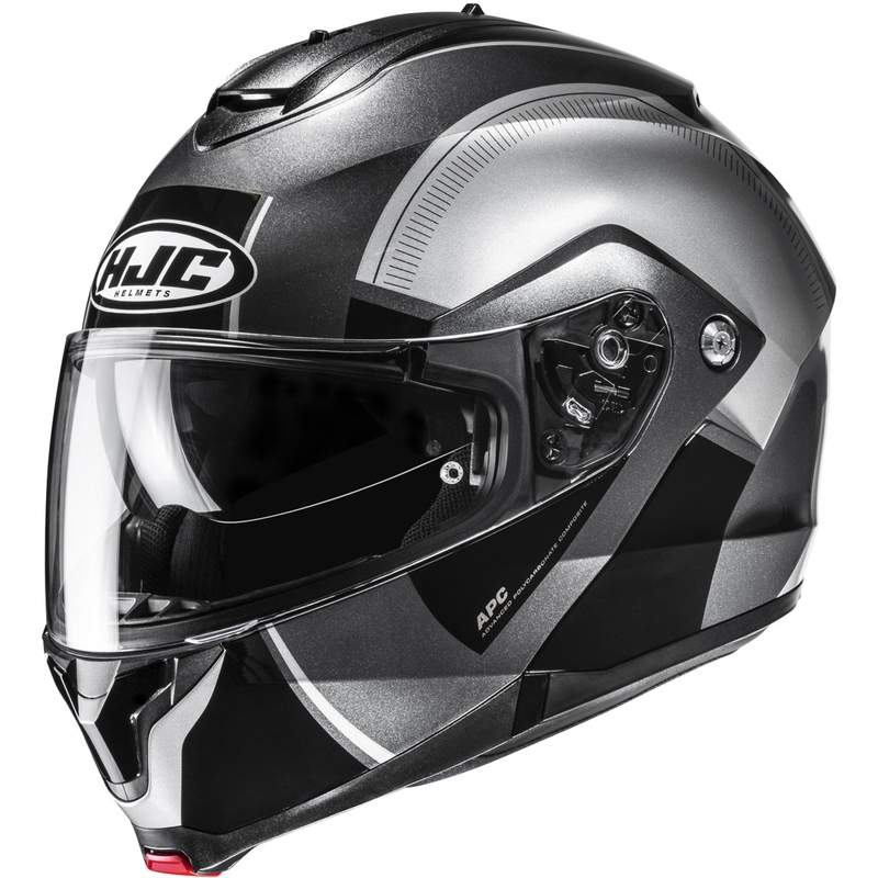 Cască de motocicletă HJC C91N Jyn MC5 flip-up negru-argintiu