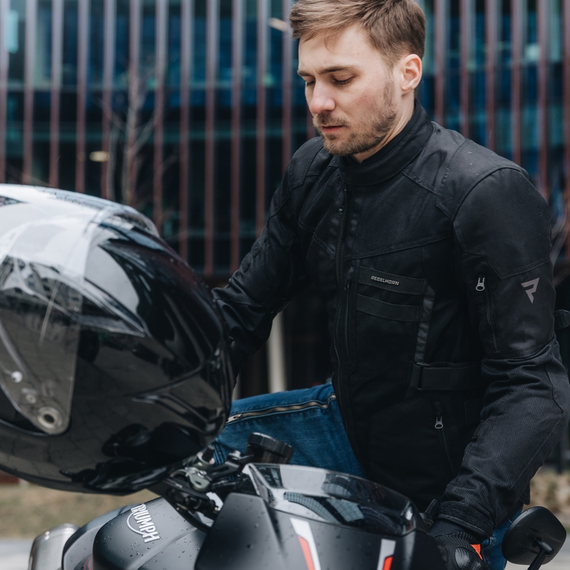 Geacă de motocicletă Rebelhorn Scandal II neagră