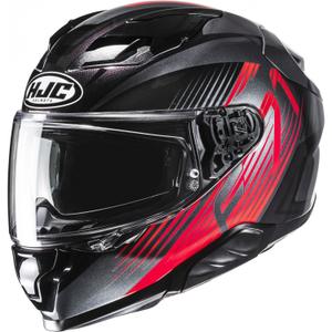 Cască integrală pentru motocicletă HJC F71 Catos MC1 negru-roșu