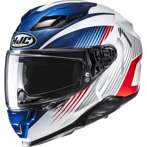 Cască integrală pentru motocicletă HJC F71 Catos MC21 alb-albastru-roșu