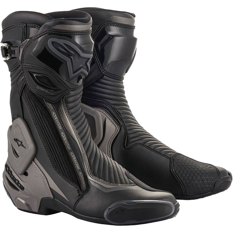 Ghete Moto Alpinestars SMX Plus 2 Negru-Gri Inchis