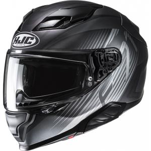 Cască integrală pentru motocicletă HJC F71 Catos MC5SF negru-gri