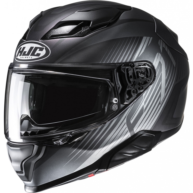 Cască integrală pentru motocicletă HJC F71 Catos MC5SF negru-gri