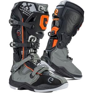 Eleveit X-Legend cizme de motocicletă gri-portocaliu