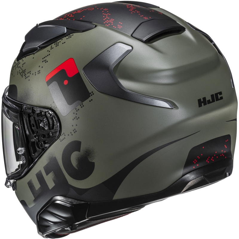 Cască integrală pentru motocicletă HJC F71 Faco MC1SF kaki-negru