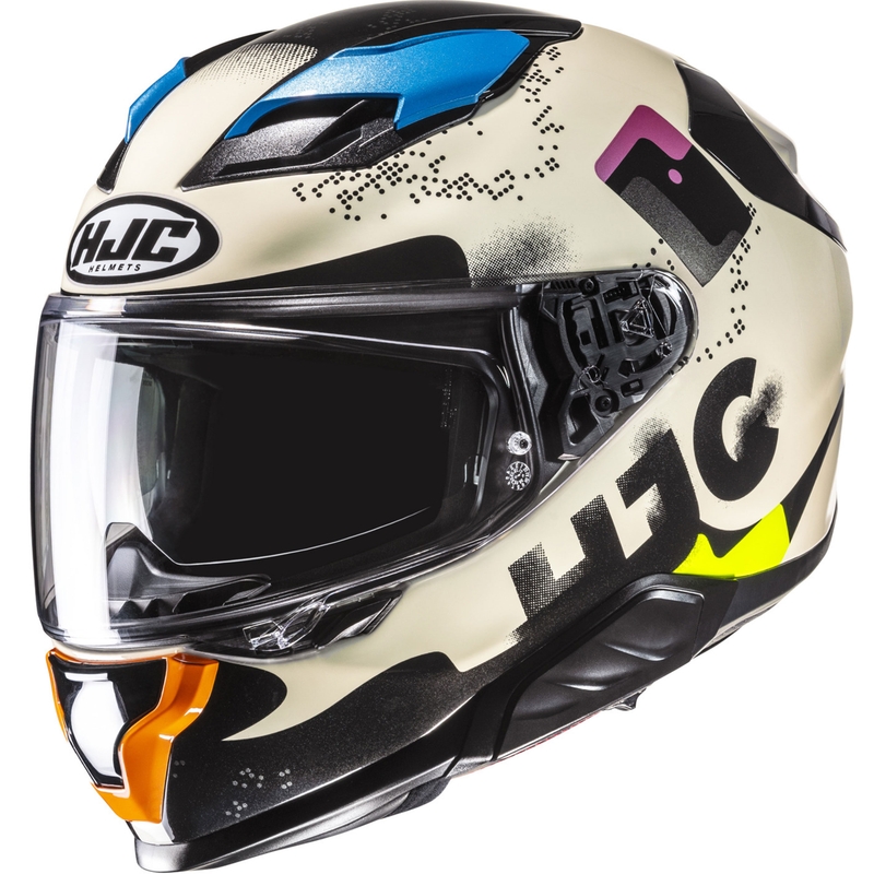 Cască integrală pentru motocicletă HJC F71 Faco MC28 multicoloră