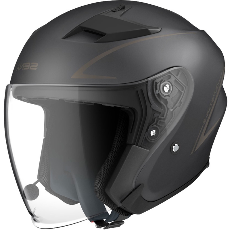 Cască de motocicletă deschisă SENA Outstar S negru mat