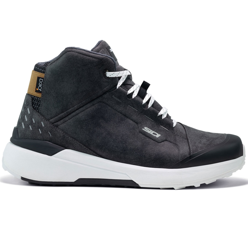 Ghete moto SIDI NUCLEUS Suede WP negru-alb