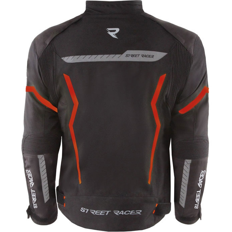 Geacă de motocicletă Street Racer Flex Air negru-roșu