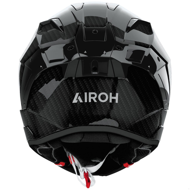 Cască integrală pentru motocicletă Airoh GP800 Carbon, neagră lucioasă