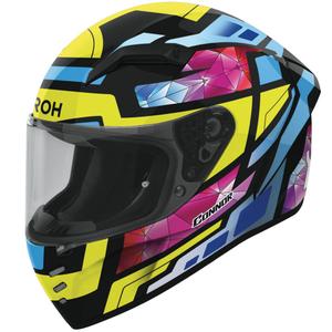 Cască integrală de motocicletă Airoh CONNOR Stellar, galben-albastru-roz-negru lucios