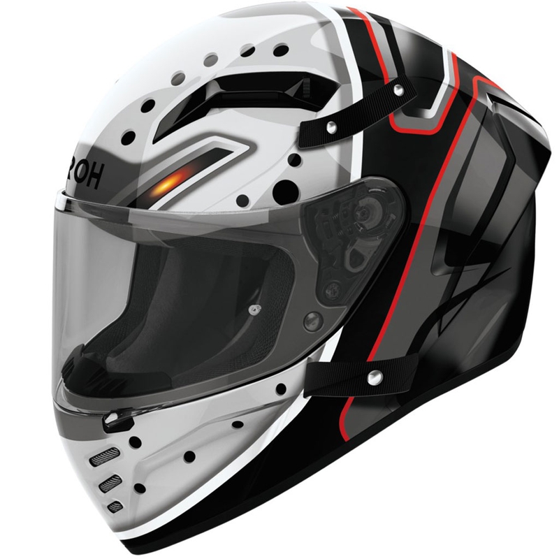 Cască integrală pentru motocicletă Airoh CONNOR Masker gri-negru lucios