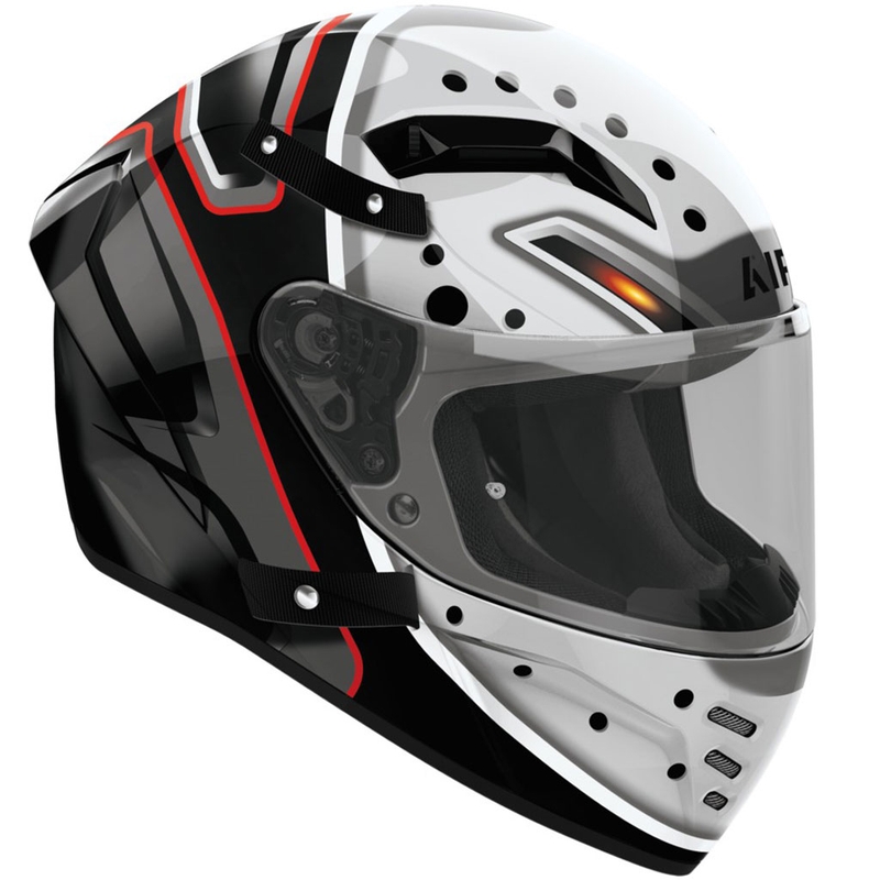 Cască integrală pentru motocicletă Airoh CONNOR Masker gri-negru lucios