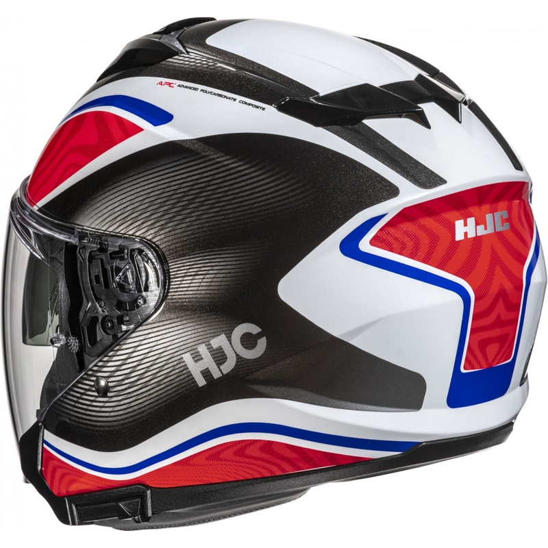 Cască de motocicletă deschisă HJC i31 Depe MC21 negru-alb-roșu-albastru