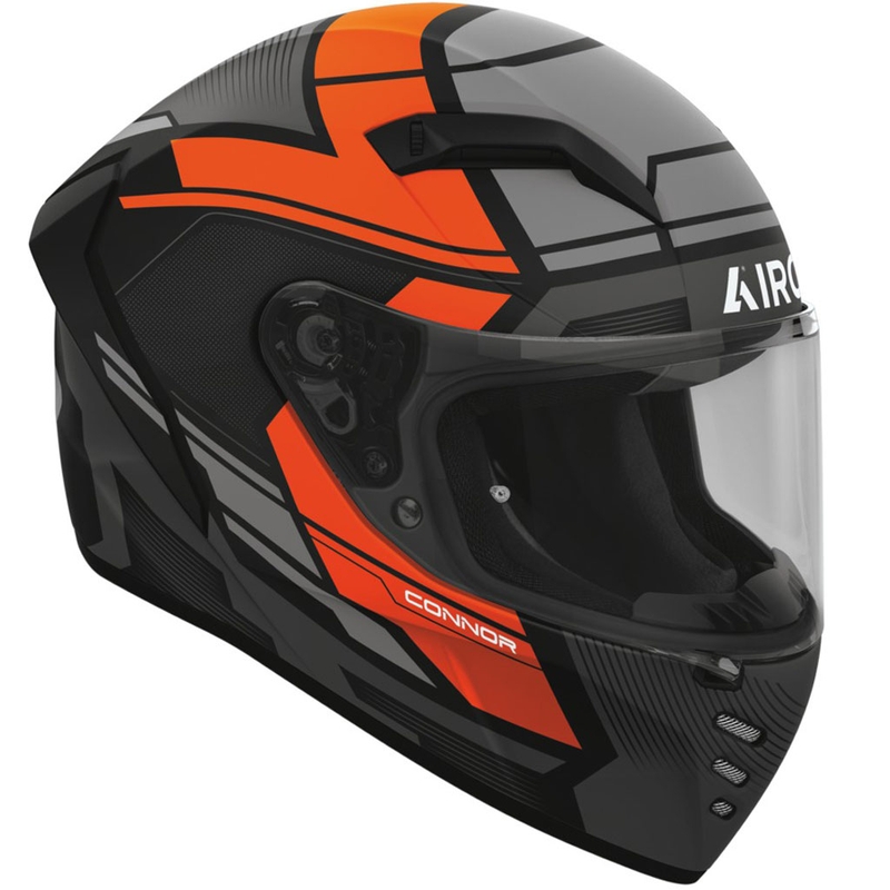 Cască integrală pentru motocicletă Airoh CONNOR Ego, portocaliu mat