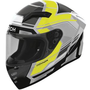 Cască integrală pentru motocicletă Airoh CONNOR Ego, galben fluo lucios
