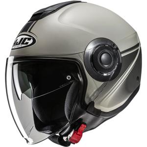 Cască de motocicletă deschisă HJC i40N Vision MC5SF gri-negru