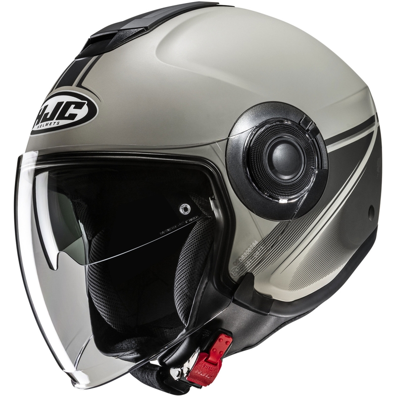 Cască de motocicletă deschisă HJC i40N Vision MC5SF gri-negru