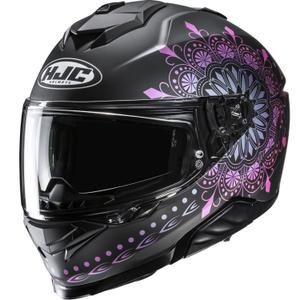 Cască integrală pentru motocicletă HJC i71 Niel MC28SF negru-roz