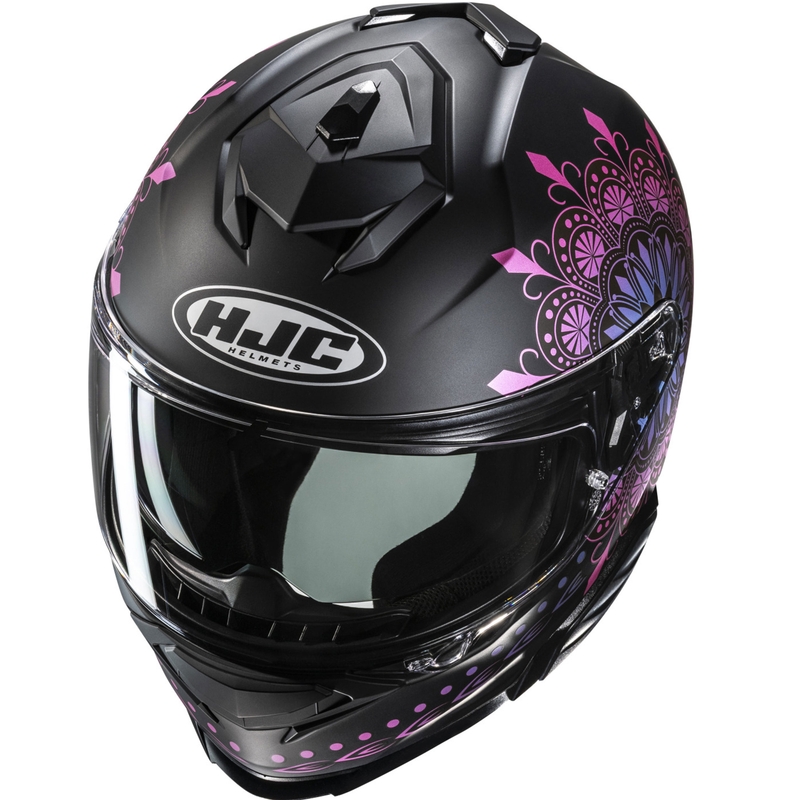 Cască integrală pentru motocicletă HJC i71 Niel MC28SF negru-roz