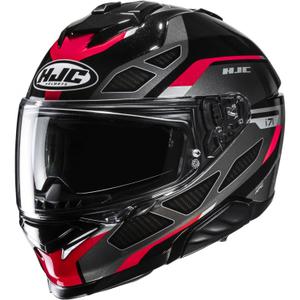 Cască integrală pentru motocicletă HJC i71 Zest MC1 negru-roșu