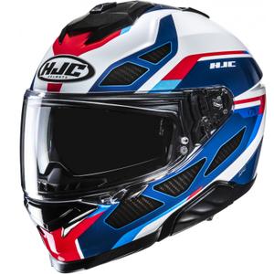 Cască integrală pentru motocicletă HJC i71 Zest MC21 albastru-alb-roșu