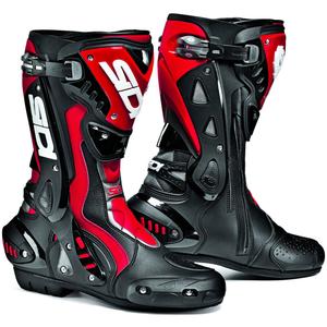Ghete moto SIDI ST negru-roșu