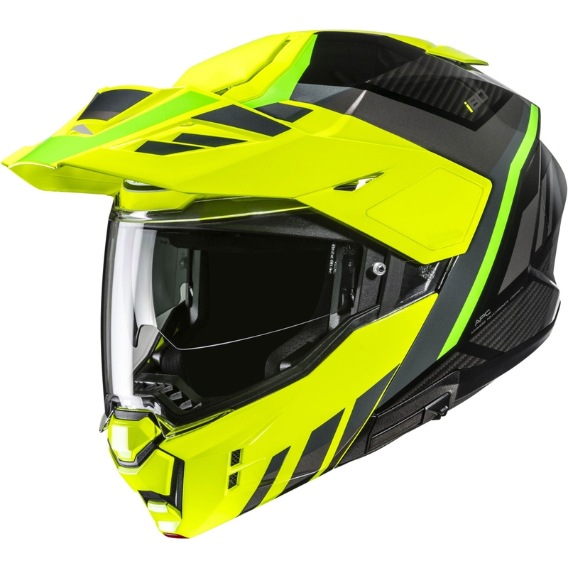 Cască de motocicletă pliabilă HJC i80 Imes MC3H negru-galben fluo-verde fluo