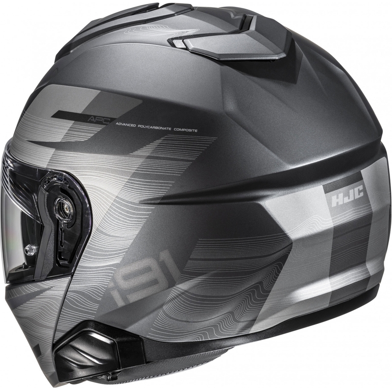 Cască de motocicletă pliabilă HJC i91 Dusk MC5SF negru-gri