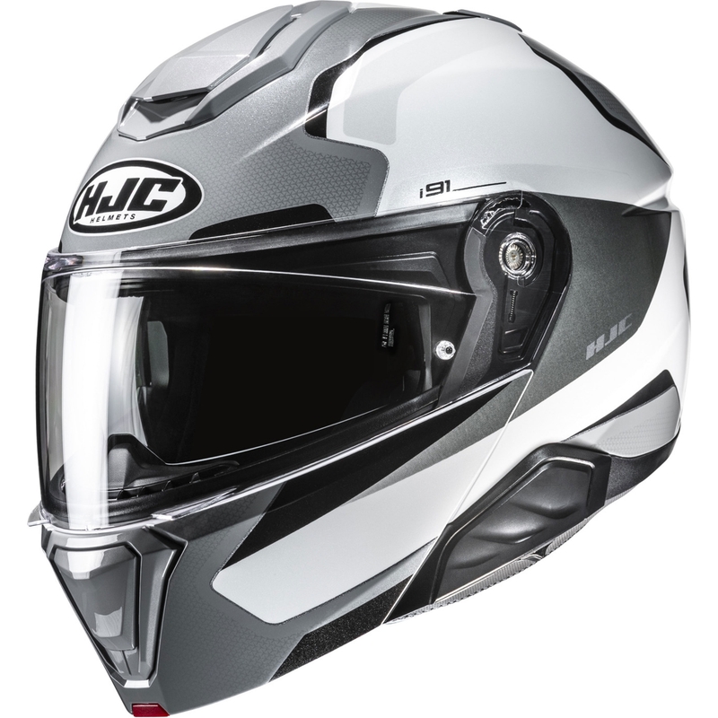 Cască de motocicletă pliabilă HJC i91 Felio MC5 gri-alb