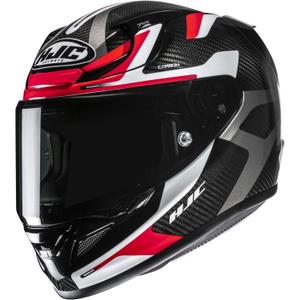 Cască integrală pentru motocicletă HJC RPHA 12 CARBON Xentra MC1 negru-alb-roșu