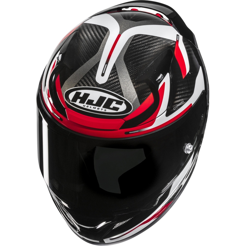 Cască integrală pentru motocicletă HJC RPHA 12 CARBON Xentra MC1 negru-alb-roșu