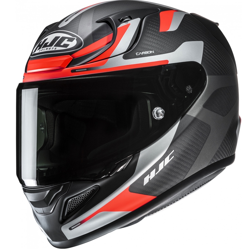 Cască integrală pentru motocicletă HJC RPHA 12 CARBON Xentra MC6HSF negru-gri-roșu