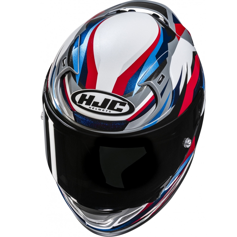 Cască integrală pentru motocicletă HJC RPHA 12 Dravix MC21 alb-negru-albastru-roșu