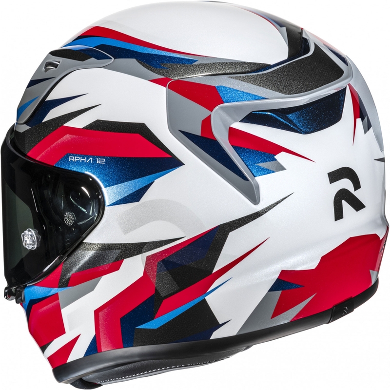 Cască integrală pentru motocicletă HJC RPHA 12 Dravix MC21 alb-negru-albastru-roșu