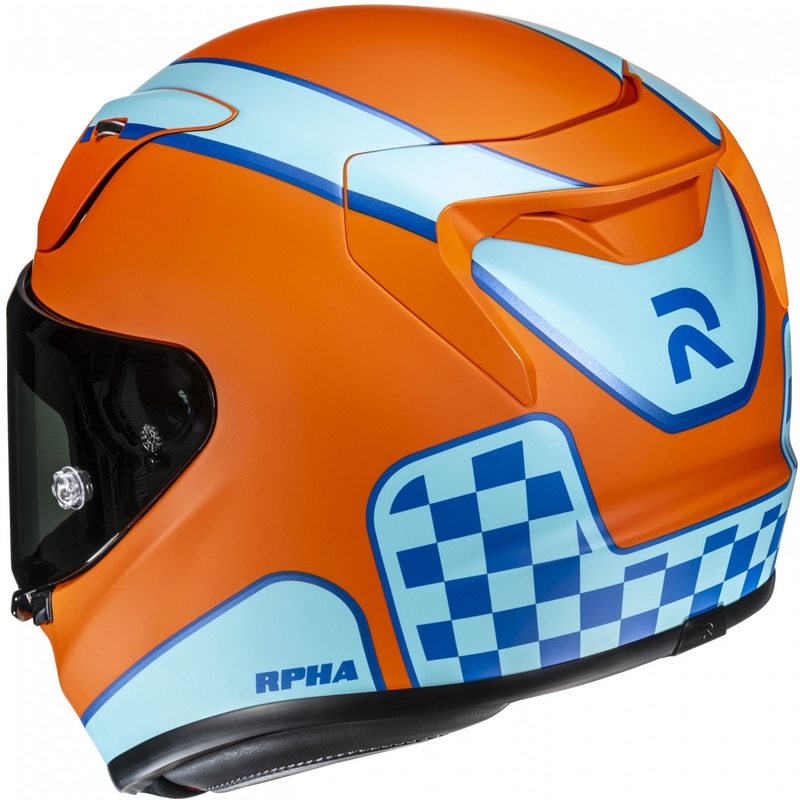 Cască integrală pentru motocicletă HJC RPHA 12 Respon MC27SF portocaliu-albastru