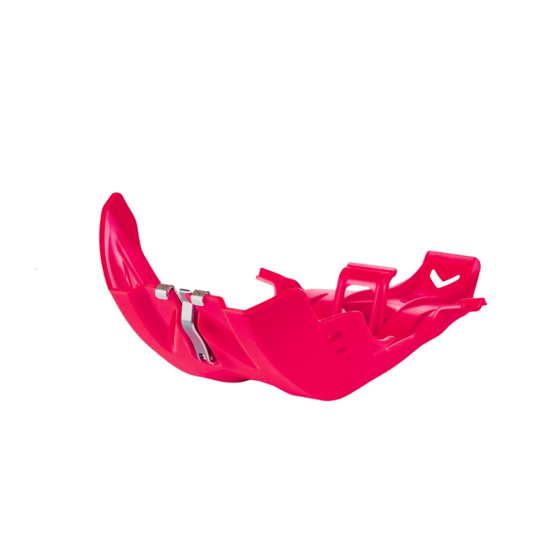 Skid Plate POLISPORT with link protector Rosu