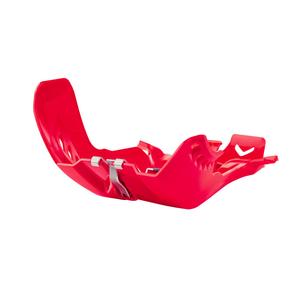 Skid Plate POLISPORT 8472100004 with link protector Rosu