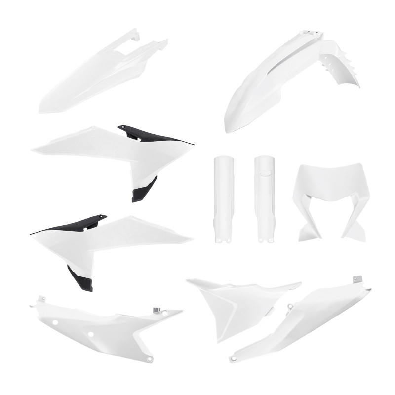 Kit plastice POLISPORT Alb
