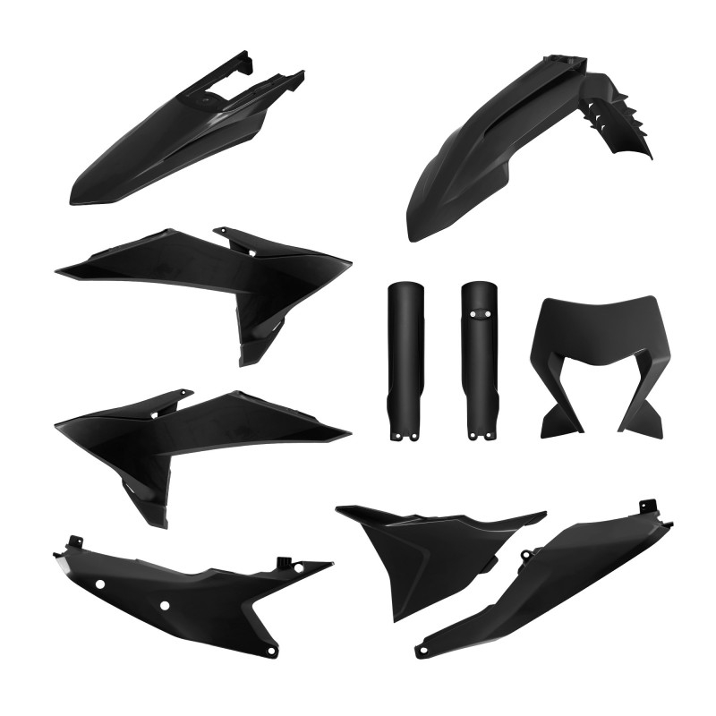 Kit plastice POLISPORT Negru