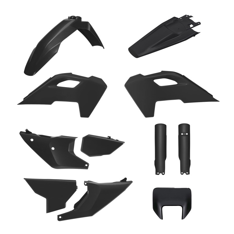 Kit plastice POLISPORT Negru